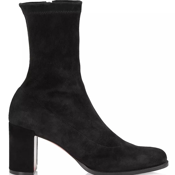 Christian Louboutin Strechadoxa Boots Black Suede Women’s EU 36.5/US 6.5 - Picture 1 of 9